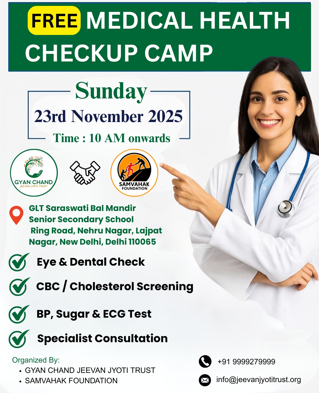Free Medical Health Checkup Camp